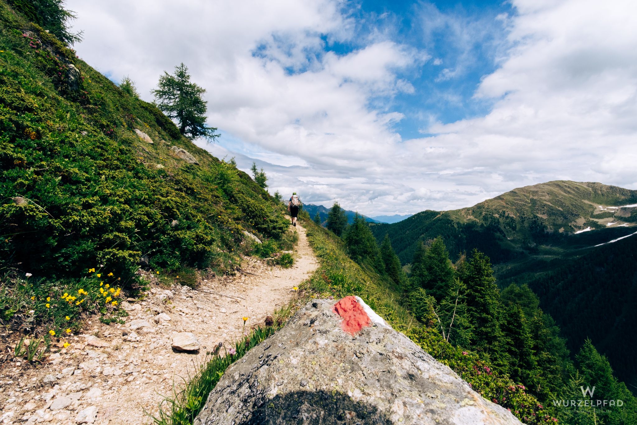 Weit oberhalb des Klapfbergtals